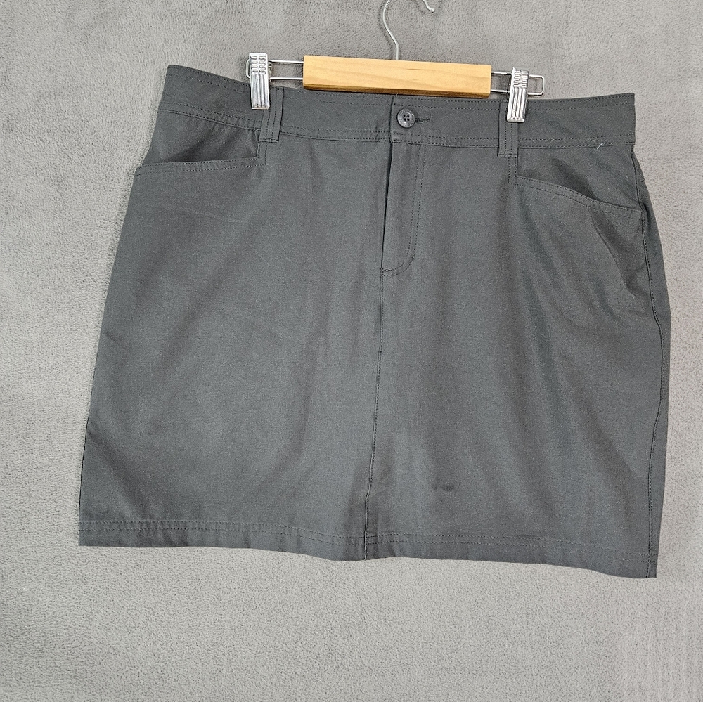 Eddie Bauer Womens Size 12 Athletic Skort Gray Pockets